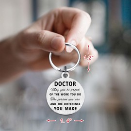 Yobent Doctor Christmas Keyring Gifts, Merry Christmas Doctor Key Ring Present, Thank You Doctor Gift Ideas for Xmas Birthday Thanksgiving