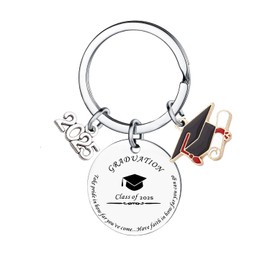 2025 Graduation Gifts Keyring for Daughter Son Friends Graduation Gifts for Her Him High School College Graduate Gifts Class of 2025