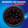ARTILAURA Velocímetro GPS 0-120MPH con tacómetro 8000 RPM calibre 3.346