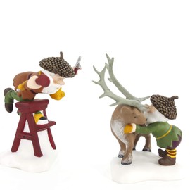 Department 56 North Pole Woods Scissors Wizards Set of 2