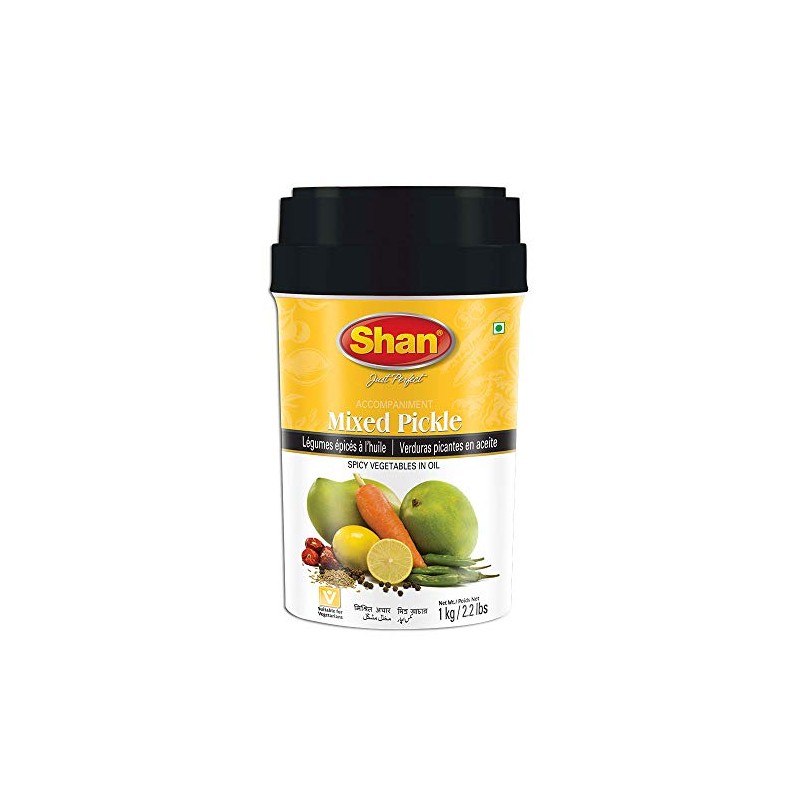 Shan Mixed Pickle 35.27 oz (1000g) - Spicy Vegetables Pickled