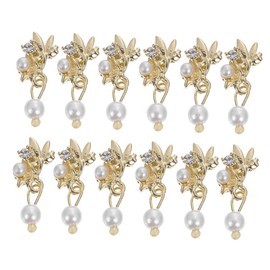 Gatuida 12Pcs Pearl Nail Charms Unique DIY Nail Art Pendants for Manicure Decorations Create Stunning Nail Designs for Natural Artificial Nails