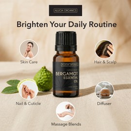 Alucia Organics Bergamot Essential Oil 10ml Organic Undiluted