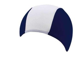 Beco Fabric Cap Swimming Cap, Unisex, Stoffhaube, Marine/White, One Size