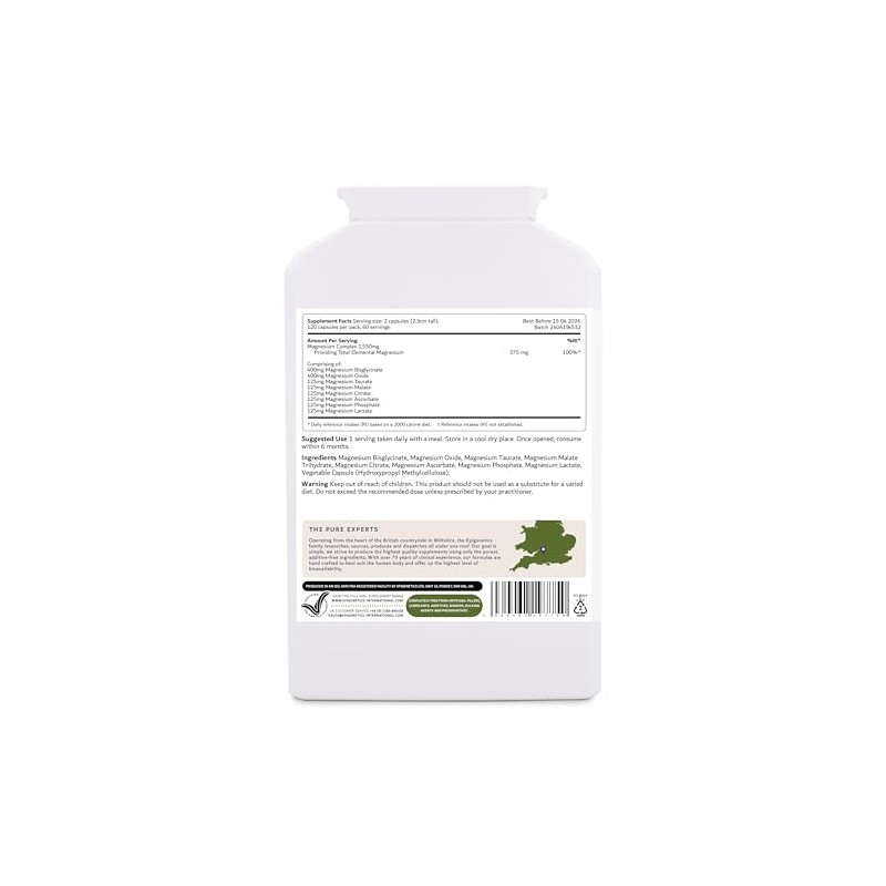 Magnesium Complete 8-in-1 | Pure 375mg Elemental Magnesium Per 2