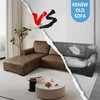 Pfrstuv Sectional Couch Covers, Leather Look Sofa Cover L Shape