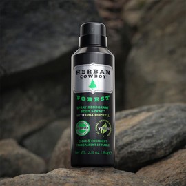 Herban Cowboy Dry Spray Deodorant – 2.8 oz Men’s Dry Spray Deodorant Enhanced with Parsley, Rosemary & Sage No Parabens, No Phthalates & Certified Vegan (1 Pack, Forest)