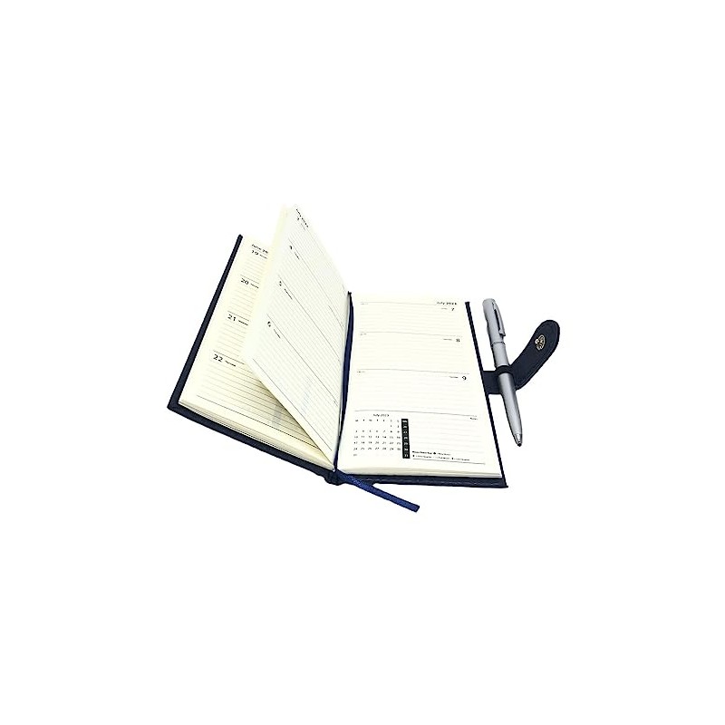 2025 Week To View Premium Padded Slim Pocket Diary Stud