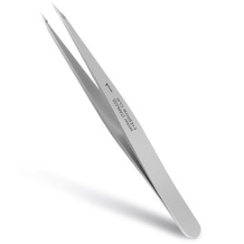 ZERNBER ZERNBER Pointed Tweezers for women Facial hair, Precision Tweezers for Eyebrows, Chin HairIngrown Hair, Splinters, Glass RemovalSilver