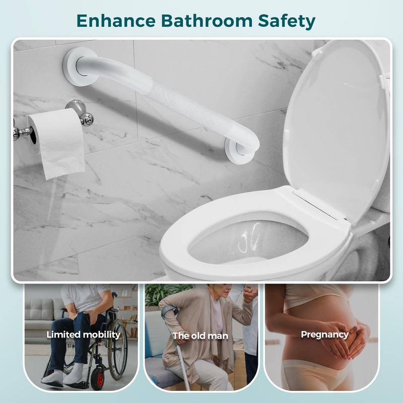 2 Pack Grab Bars for Shower Handle, 32 Inch Anti