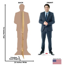 Cardboard People Canadian Prime Minister Justin Trudeau Life Size Cardboard Cutout Standup