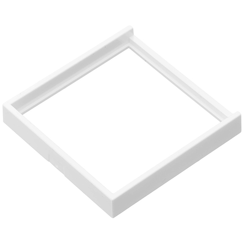 GIRA 028203 Intermediate Plate with Square Top Pure White, Glossy