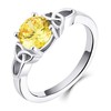 YL Celtic Knot Rings for Women 925 Sterling Silver Round