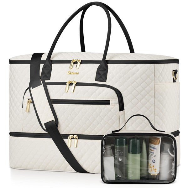 CLOKARS Travel Duffle Bag, Wide Open Large Weekender Bag for