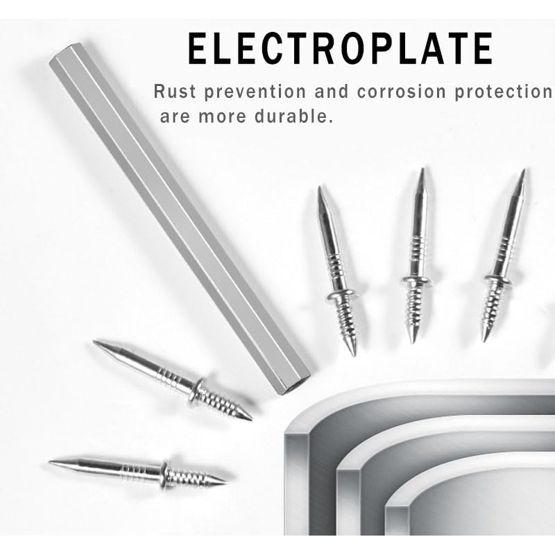 Double Head Skirting Thread Seamless Nails, Skirting Board Nails Equipped