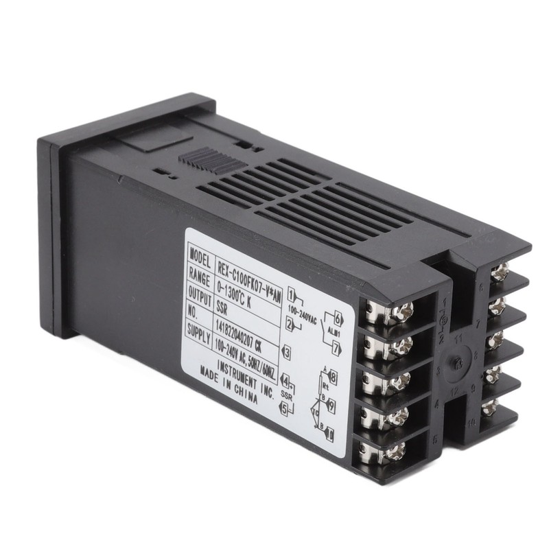 Digital PID Thermostat Temperature Controller Long 100V‑240V and 3.3ft M6