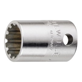 Stabilay Spline Socket 45ASP-12 Insertion Angle: 0.37 x Total Length: 1.0 inches (26.5 mm), 1 piece