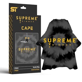 Supreme Trimmer Capa De Peluquero De Primera Calidad | Capa Impermeable Con Cierre De Gancho Para Peluquero Profesional; Para Uso En Peluquerías, Peluquerías O En El Hogar | Smoke Ring