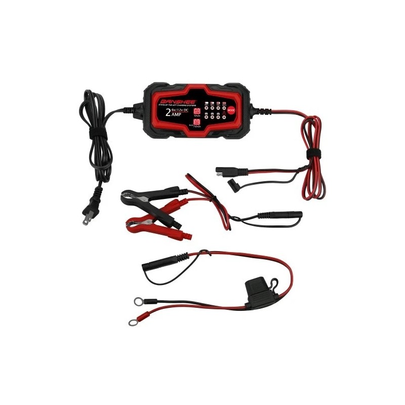 Banshee 2A Banshee Smart Car Battery Charger Maintainer for 6V/12V
