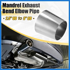 VekAuto Car Mandrel Exhaust Bend Elbow Pipe 304 Stainless Steel Concentric Reducer 2.5" OD to 3" OD 2pcs Auto Accessories