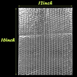 50PCS Clear Bubble Out Bag 12" x 16", Large Bubble Pouches Bag, Double Wall Shockproof Bubble Pouches Wrap Bag, Cushioning Protective Storage Bag for Moving, Shipping, Packing and Storage