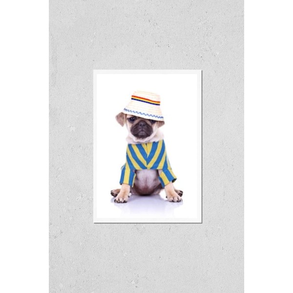 HardPress Wall Art Poster Print of Adorable Pug Puppy Dog