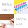 4 Pcs Folding Ruler for School, 30cm Clear Rulers Stationery