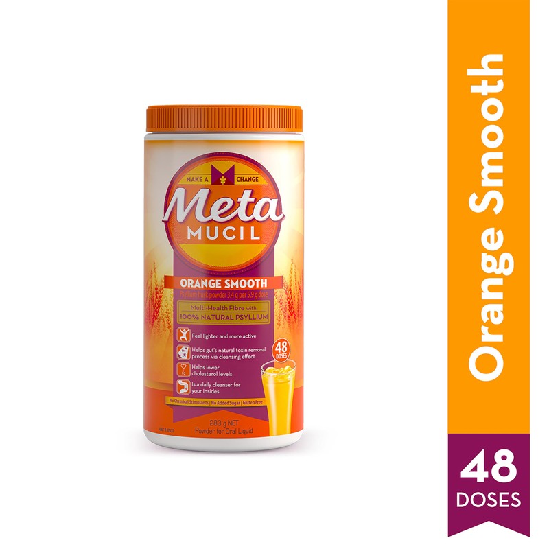Metamucil Daily Fibre Supplement Smooth Orange, 48 Doses