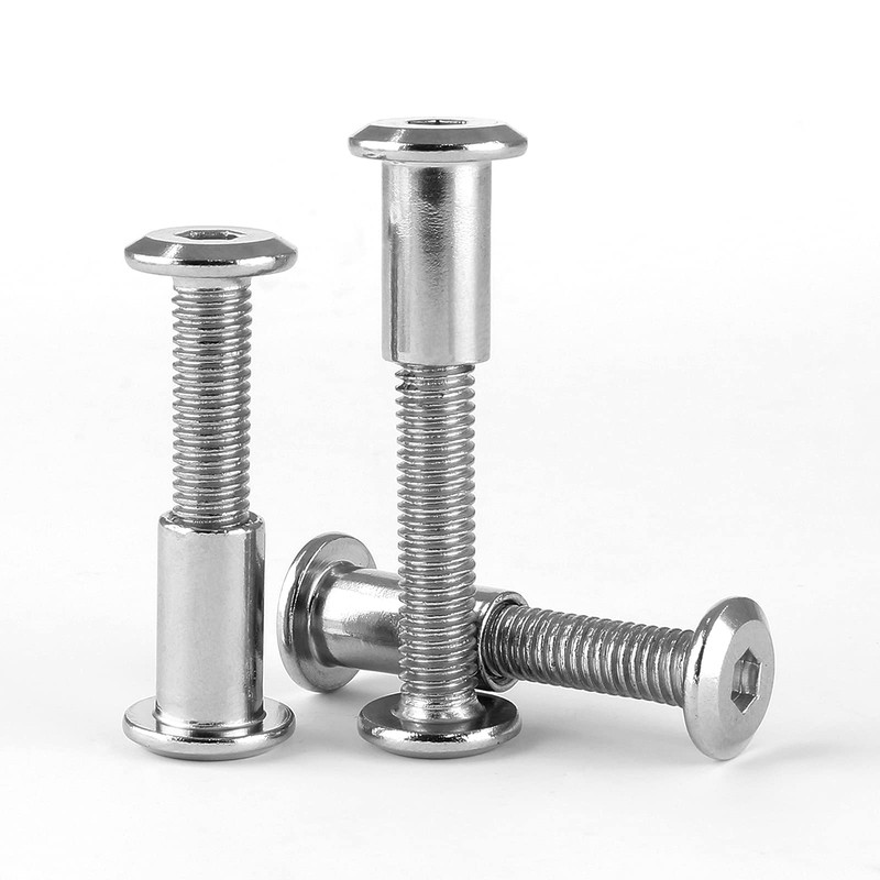 Jersvimc 10 Pair(20 Piece) M6x30mm Hex Drive Socket Cap Bolt