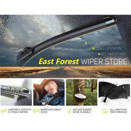 East Forest 21"+19" U/J Hook Wiper Windshield Rain Blade For 2008 Toyota Matrix/XR/XRS 1.8L