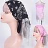 AIMALL 2pcs Diamond Tassel Bandana, Hip Hop Cashew Pattern Scarf,