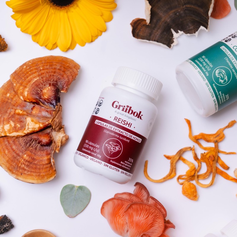 Griibok | Hongo Reishi | 90 cápusulas de 330 mg