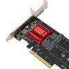 Dual M.2 PCIe NVMe Adapter with PCIe Bifurcation Function SSD