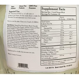 Wholistic Botanicals Live Plant Pea Protein Vanilla Powder