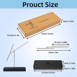 CulinaryEdge Kinetic Energy Sculpture Sticks – Battery Powered Motion Desk Toy, Elegant Metal Physics Decor for Office and Home