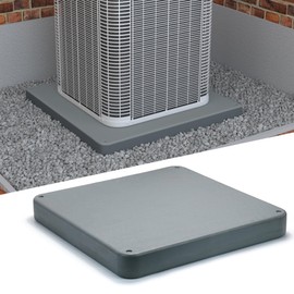 Flamorrow Mini Split Pad for Ductless Mini Split Air Conditioner Heat Pump Systems, 36 x 36 x 3 inches Plastic Equipment Pad for Outdoor Condenser Units