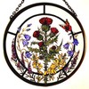 Decorative Hand Painted Stained Glass Window Sun Catcher/Roundel in a
