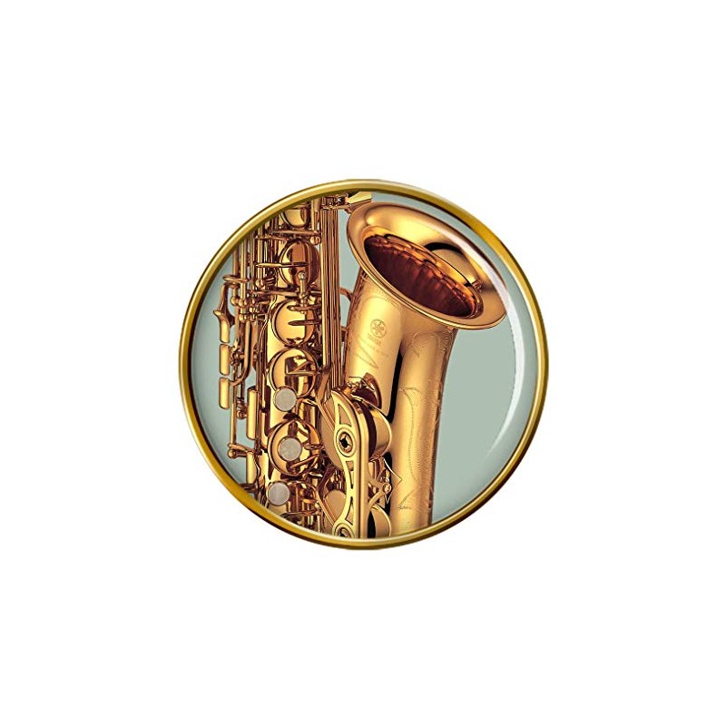 Giftshop UK Saxophone Badge, Metal