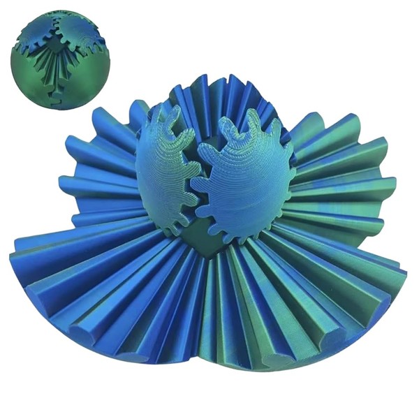 ZPSOSPZ 3D Printed Gear Ball,Gear Ball Spin Ball Cube Fidget