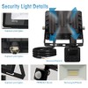 toobettp 30W LED spotlight with motion detector outside, super bright