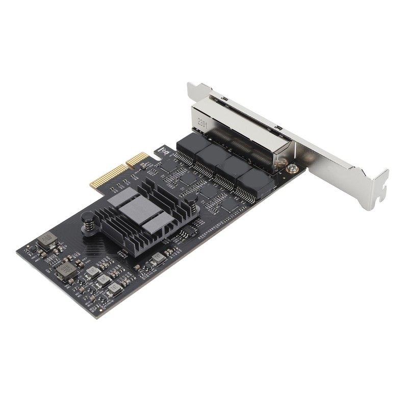 2.5Gb PCIe Network Card Professional 4 RJ45 Ports RTL8125BG Chip