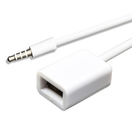 BUBUCAM 15cm 3.5mm 2.0 Cord Line Audio AUX Jack Male to USB Auto Car Accessories Type A Female OTG Converter Adapter Cable Wire