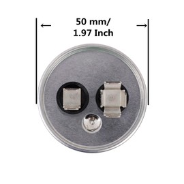 BOJACK 55 uF ±5% 55 MFD 370/450 V CBB65 Round Run Start Capacitor for AC Motor Run or Fan Start and Cool or Heat Pump Air Conditione
