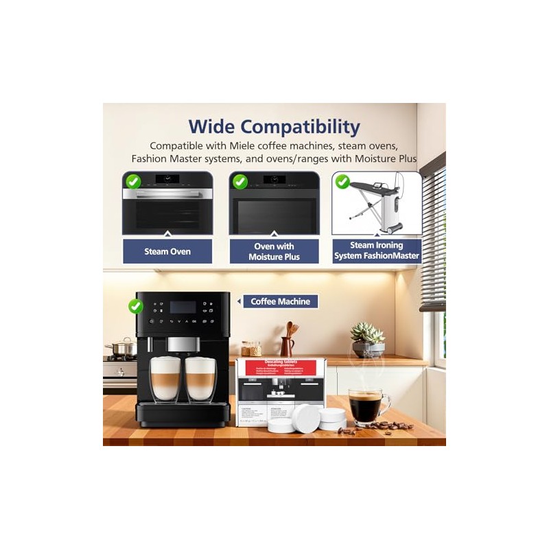 12 Coffee Machine Descaling Tablets for Miele and More