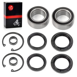 Front Wheel Bearings & Seals Circlip Dust Seal Compatible with Honda Fourtrax 300 TRX300FW 4x4 1988 1990-2000