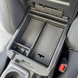 for Toyota Tacoma 2016 2017 2018 2019 2020 2021 2022 2023 Center Console Tray Organizer Interior Accessories Armrest Storage Box Insert Container Divider Cover (Center Organizer Fits 2016-2023 Tacoma)