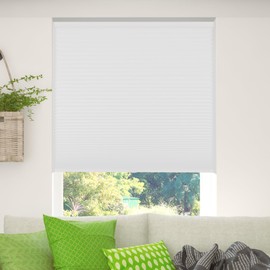 Calyx Interiors Blackout White Cellular, Honeycomb Shades, 28.5-Inch Width by 60-Inch Height (A04HCA285600)