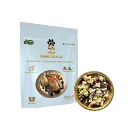 Prime Bowlz Gourmet Pre-Cooked Freeze Dried Dog Food Chicken Meal 14oz Bag (1 Pack)