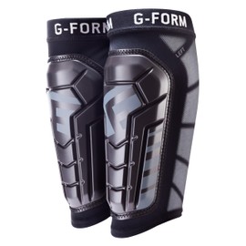 G-Form Pro-S Vento Football Shin Guard - Football Shin Guard Sleeves - Black, Adult Large