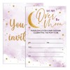 UDNADKEX Baby Shower Invitations for Girl Star with Envelopes, Invites
